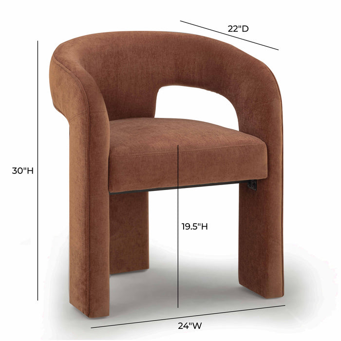Malone Performance Chenille Dining Chair - Dream Home Furniture & Mattress (Waite Park, MN)