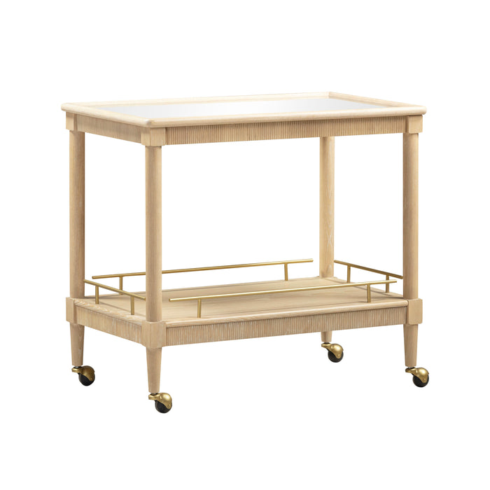 Slosh 37" Natural Ash Bar Cart