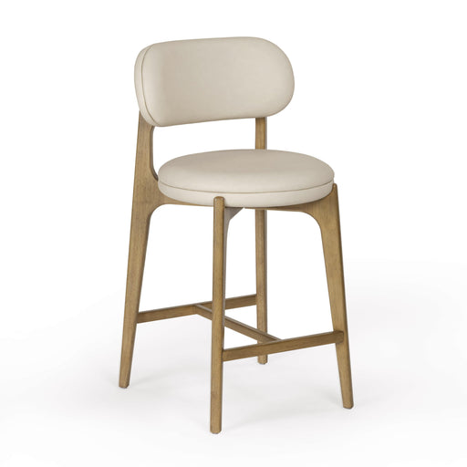 Carnation Cream Performance Vegan Leather Counter Stool - Dream Home Furniture & Mattress (Waite Park, MN)