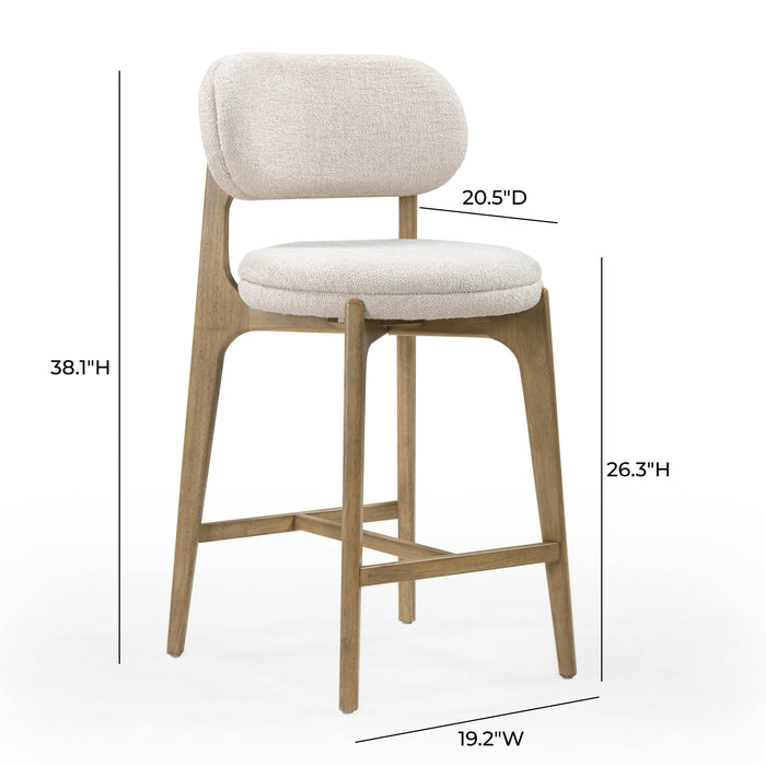 Carnation Performance Fabric Counter Stool - Dream Home Furniture & Mattress (Waite Park, MN)