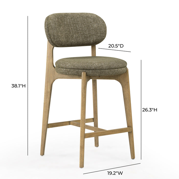 Carnation Performance Fabric Counter Stool - Dream Home Furniture & Mattress (Waite Park, MN)