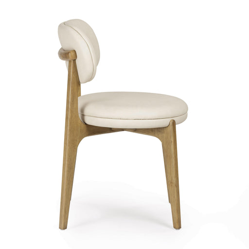 Carnation Cream Performance Vegan Leather Dining Chair - Dream Home Furniture & Mattress (Waite Park, MN)