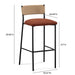 Celine Performance Boucle Stool - Dream Home Furniture & Mattress (Waite Park, MN)
