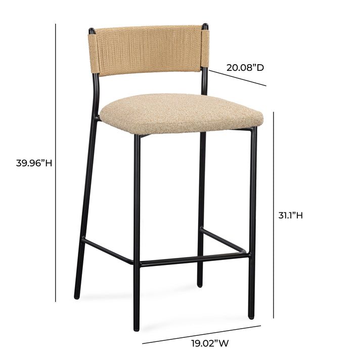 Celine Performance Boucle Stool - Dream Home Furniture & Mattress (Waite Park, MN)