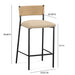 Celine Performance Boucle Stool - Dream Home Furniture & Mattress (Waite Park, MN)