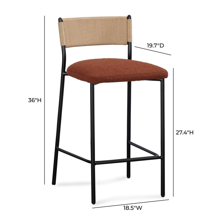 Celine Performance Boucle Stool - Dream Home Furniture & Mattress (Waite Park, MN)