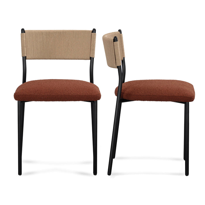 Celine Performance Boucle Dining Chair - Set of 2 - Dream Home Furniture & Mattress (Waite Park, MN)