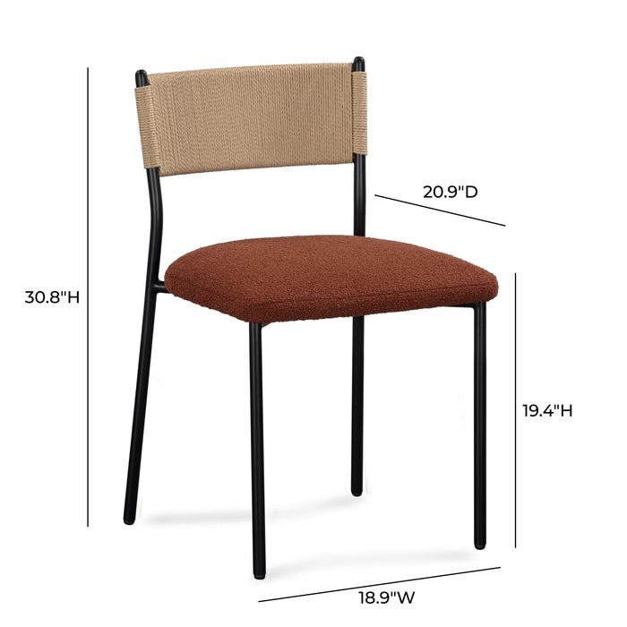 Celine Performance Boucle Dining Chair - Set of 2 - Dream Home Furniture & Mattress (Waite Park, MN)