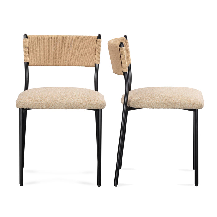 Celine Performance Boucle Dining Chair - Set of 2 - Dream Home Furniture & Mattress (Waite Park, MN)