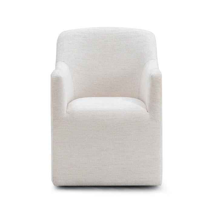 Helena Tall Textured Weave Performance Fabric Dining Chair