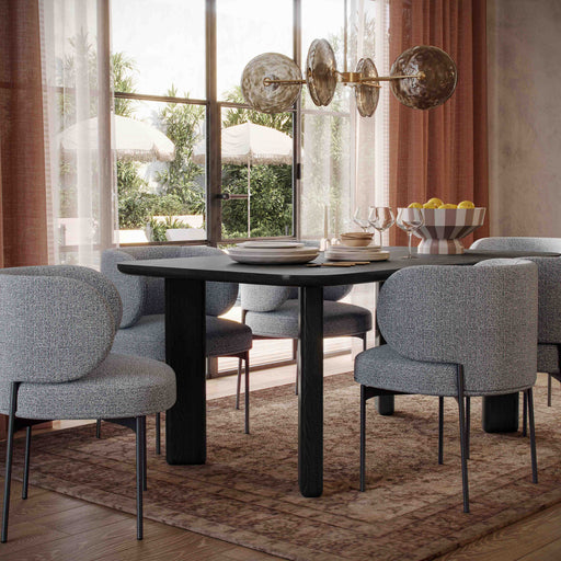 Maureen Speckled Grey Performance Boucle Dining Chair - Dream Home Furniture & Mattress (Waite Park, MN)