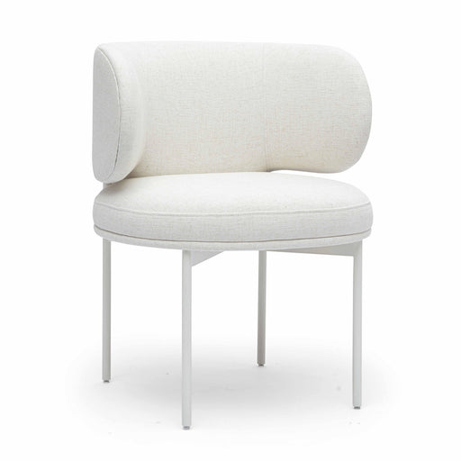 Maureen Cream Performance Upcycled Linen Dining Chair - Dream Home Furniture & Mattress (Waite Park, MN)