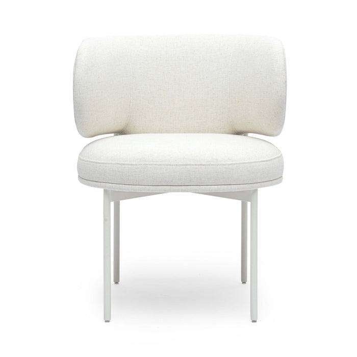 Maureen Cream Performance Upcycled Linen Dining Chair - Dream Home Furniture & Mattress (Waite Park, MN)