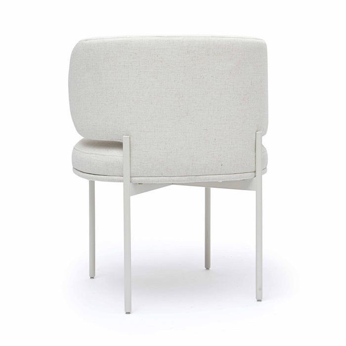 Maureen Cream Performance Upcycled Linen Dining Chair - Dream Home Furniture & Mattress (Waite Park, MN)