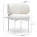 Maureen Cream Performance Upcycled Linen Dining Chair - Dream Home Furniture & Mattress (Waite Park, MN)