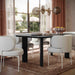 Maureen Cream Performance Upcycled Linen Dining Chair - Dream Home Furniture & Mattress (Waite Park, MN)