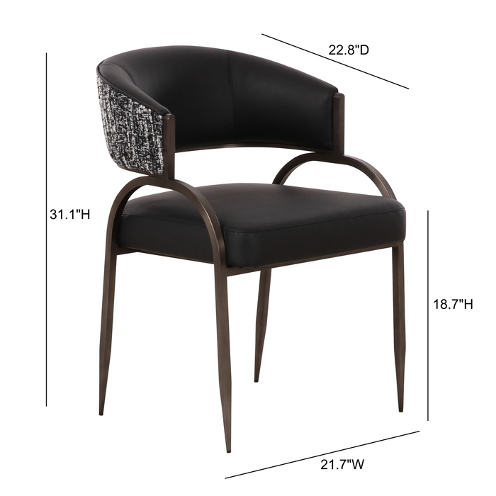 Tatum 2-Tone Performance Vegan Leather Dining Chair