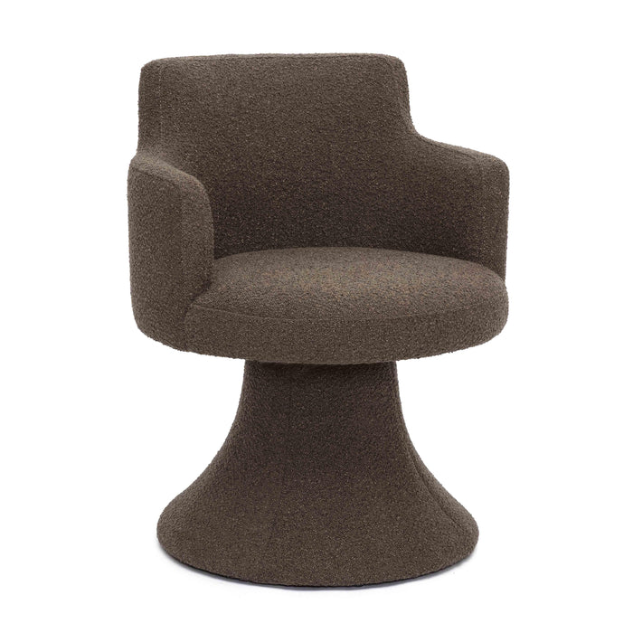 Jeffree Performance Boucle Swivel Dining Chair - Dream Home Furniture & Mattress (Waite Park, MN)