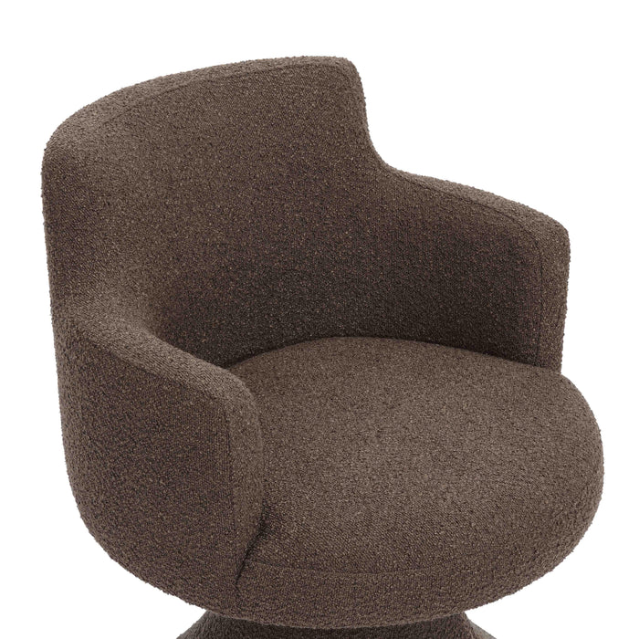 Jeffree Performance Boucle Swivel Dining Chair - Dream Home Furniture & Mattress (Waite Park, MN)