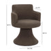 Jeffree Performance Boucle Swivel Dining Chair - Dream Home Furniture & Mattress (Waite Park, MN)