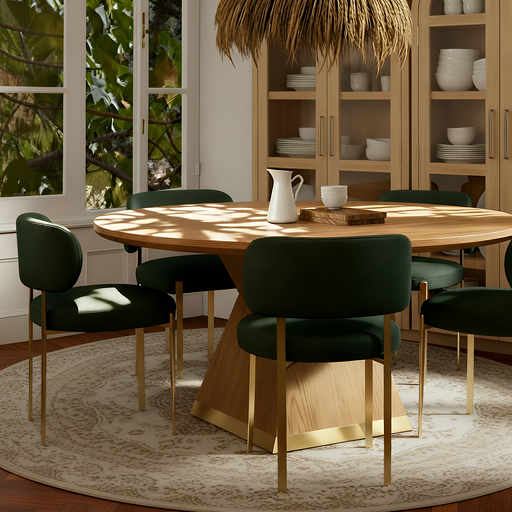 Margaret Green Performance Chenille Dining Chair - Dream Home Furniture & Mattress (Waite Park, MN)