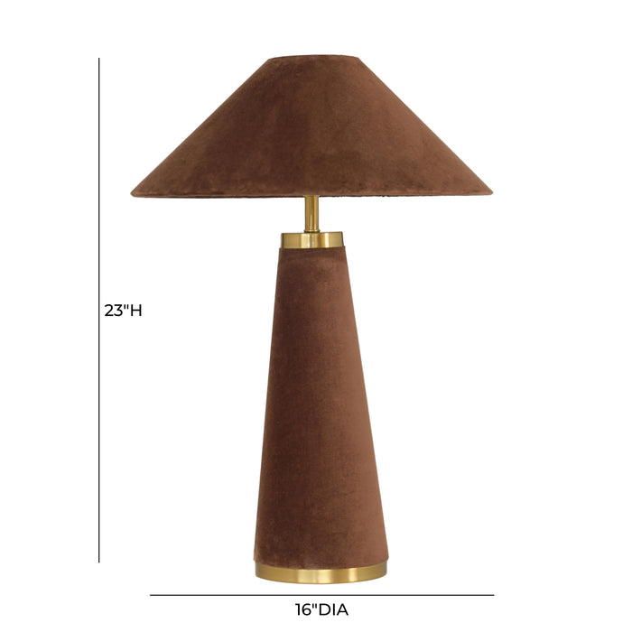 Graham Velvet Table Lamp - Dream Home Furniture & Mattress (Waite Park, MN)