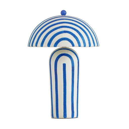 Maiori Striped Papier Mache Table Lamp - Dream Home Furniture & Mattress (Waite Park, MN)