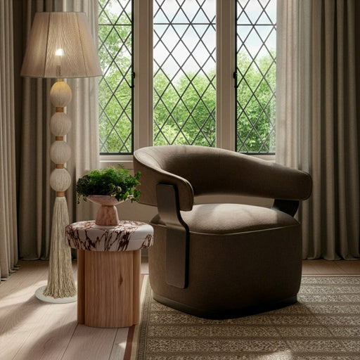 Samba White Cotton Floor Lamp - Dream Home Furniture & Mattress (Waite Park, MN)