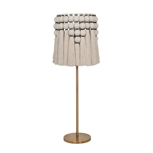 Tutu Cream Cotton Tasseled Floor Lamp - Dream Home Furniture & Mattress (Waite Park, MN)