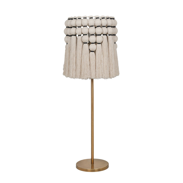 Tutu Cream Cotton Tasseled Floor Lamp
