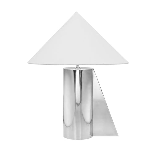 Geo Angled Chrome Table Lamp - Dream Home Furniture & Mattress (Waite Park, MN)
