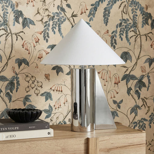 Geo Angled Chrome Table Lamp - Dream Home Furniture & Mattress (Waite Park, MN)