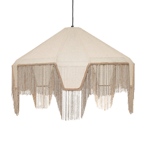 Buchanan Fabric Fringed Angled Pendant Light - Dream Home Furniture & Mattress (Waite Park, MN)