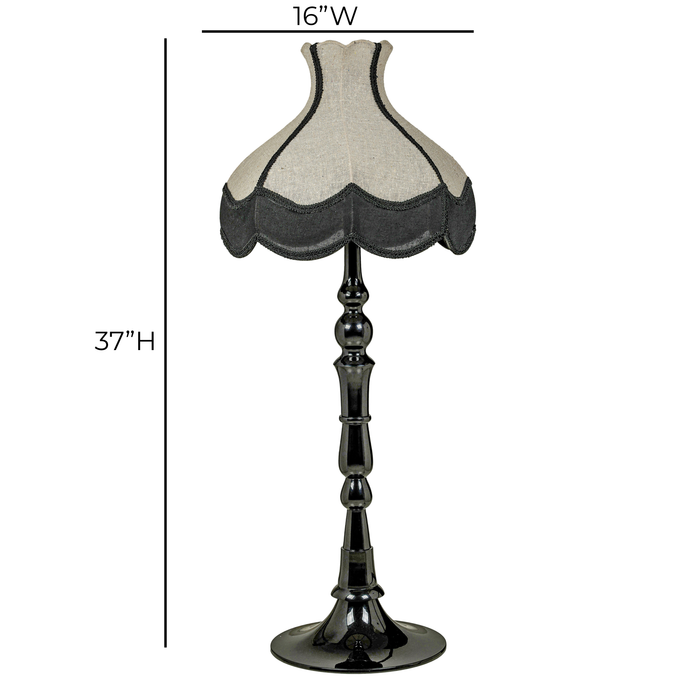 Buchanan Black Aluminum Table Lamp - Dream Home Furniture & Mattress (Waite Park, MN)
