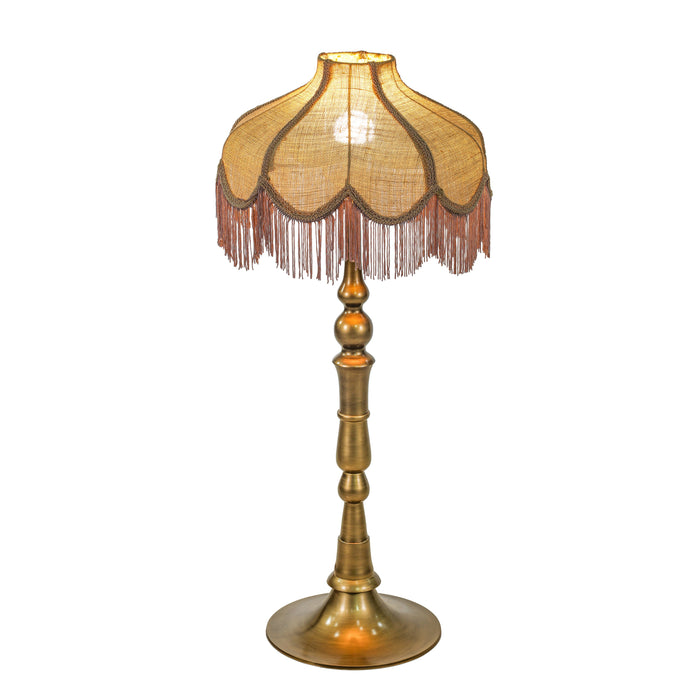 Buchanan Jute Fringed Scalloped Table Lamp - Dream Home Furniture & Mattress (Waite Park, MN)