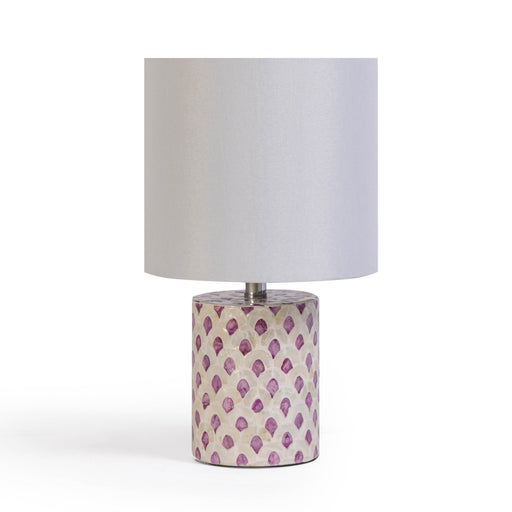 Merlot White Capiz Shell Table Lamp - Dream Home Furniture & Mattress (Waite Park, MN)