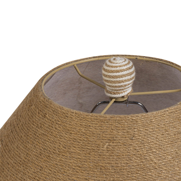 Tanga Natural Jute and Cotton Table Lamp - Dream Home Furniture & Mattress (Waite Park, MN)