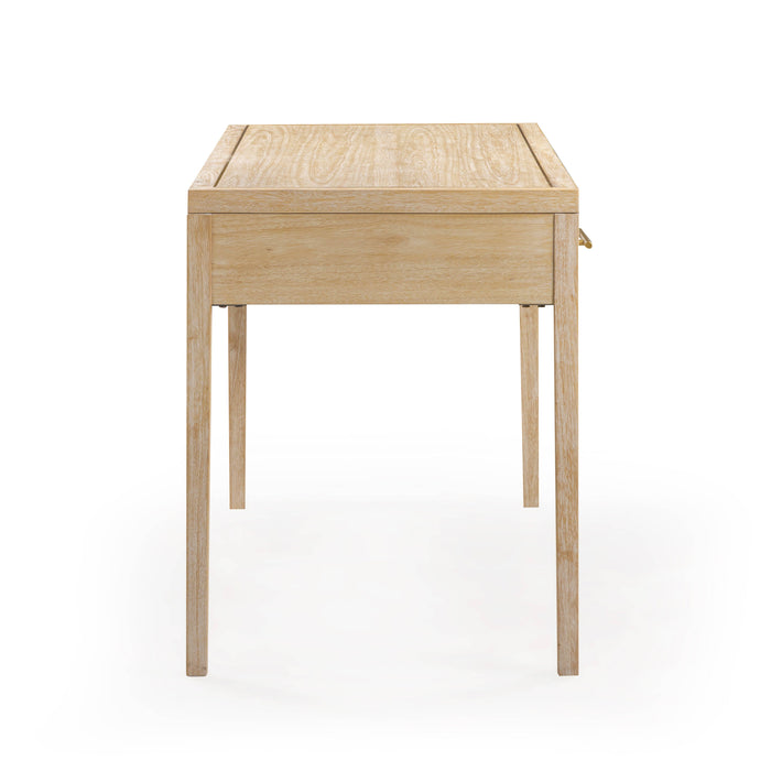 Hera 62'' Natural Washed Executive Desk - Dream Home Furniture & Mattress (Waite Park, MN)