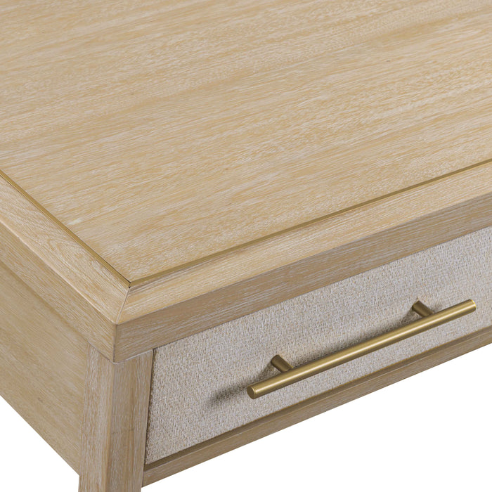 Hera 62'' Natural Washed Executive Desk - Dream Home Furniture & Mattress (Waite Park, MN)