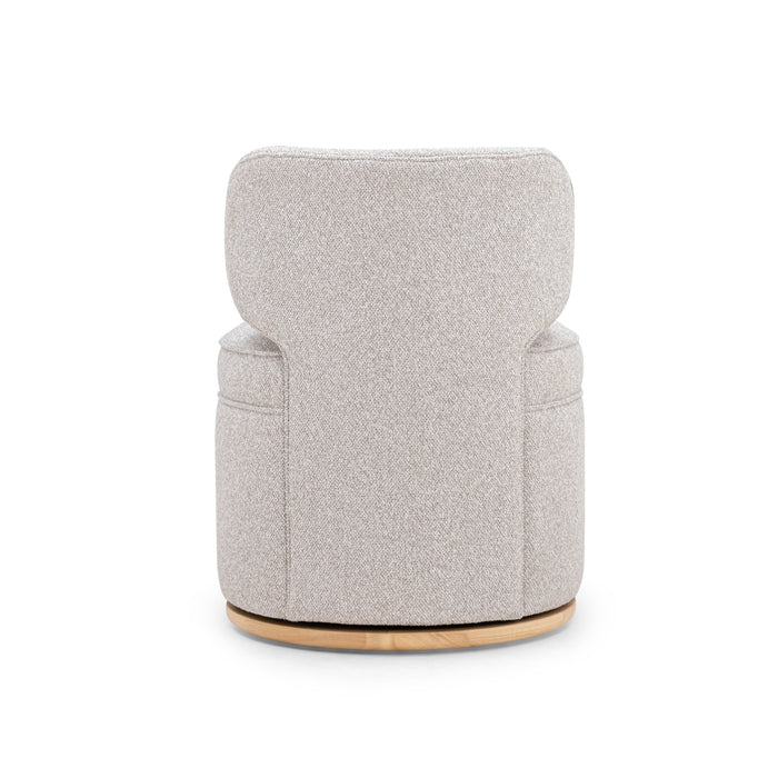 Amaya Grey Textured Performance Fabric Swivel Desk Chair