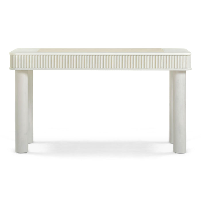 Sarah 55" Cream 2-Drawer Executive Work Desk
