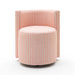 Alyssa Striped Performance Linen Rolling Desk Chair - Dream Home Furniture & Mattress (Waite Park, MN)