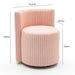 Alyssa Striped Performance Linen Rolling Desk Chair - Dream Home Furniture & Mattress (Waite Park, MN)