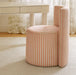 Alyssa Striped Performance Linen Rolling Desk Chair - Dream Home Furniture & Mattress (Waite Park, MN)