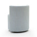 Alyssa Striped Performance Linen Rolling Desk Chair - Dream Home Furniture & Mattress (Waite Park, MN)