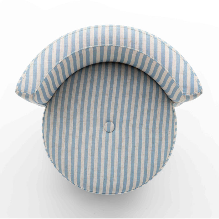 Alyssa Striped Performance Linen Rolling Desk Chair - Dream Home Furniture & Mattress (Waite Park, MN)
