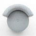 Alyssa Striped Performance Linen Rolling Desk Chair - Dream Home Furniture & Mattress (Waite Park, MN)