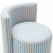 Alyssa Striped Performance Linen Rolling Desk Chair - Dream Home Furniture & Mattress (Waite Park, MN)