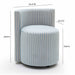 Alyssa Striped Performance Linen Rolling Desk Chair - Dream Home Furniture & Mattress (Waite Park, MN)