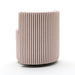Alyssa Striped Performance Linen Rolling Desk Chair - Dream Home Furniture & Mattress (Waite Park, MN)